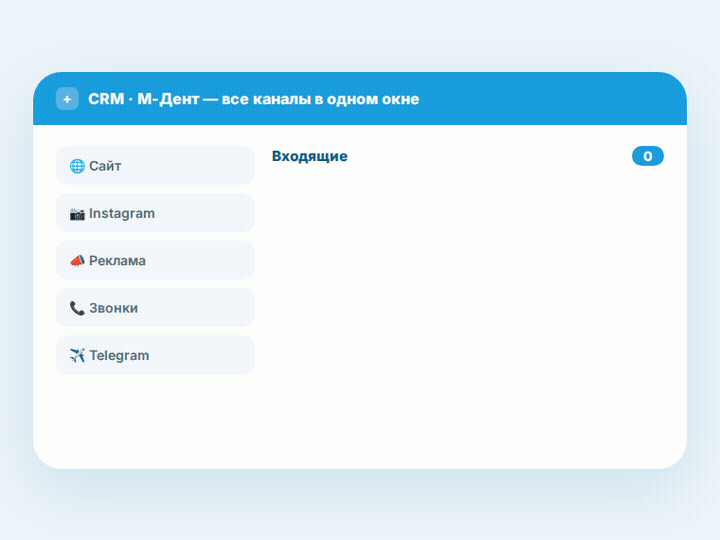 CRM: все каналы в одном окне